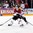 PRAGUE, CZECH REPUBLIC - MAY 8: Latvia's Kaspars Daugavins #16 looks for a scoring chance against Germany during preliminary round action at the 2015 IIHF Ice Hockey World Championship. (Photo by Andre Ringuette/HHOF-IIHF Images)

